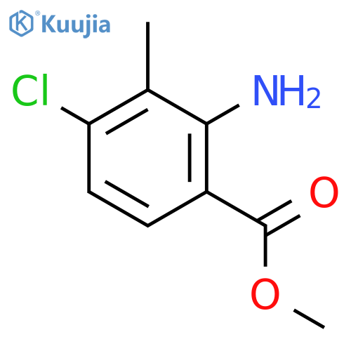 methyl 2-amino-4-chloro-3-methylbenzoate structure