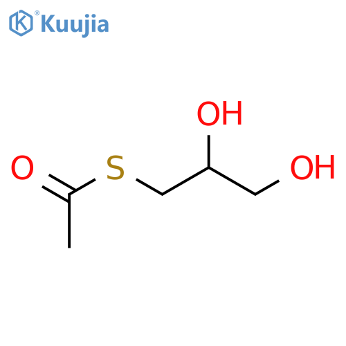 Ethanethioic acid, S-(2,3-dihydroxypropyl) ester structure