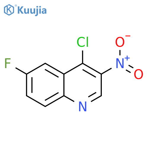 4-chloro-6-fluoro-3-nitro-quinoline structure