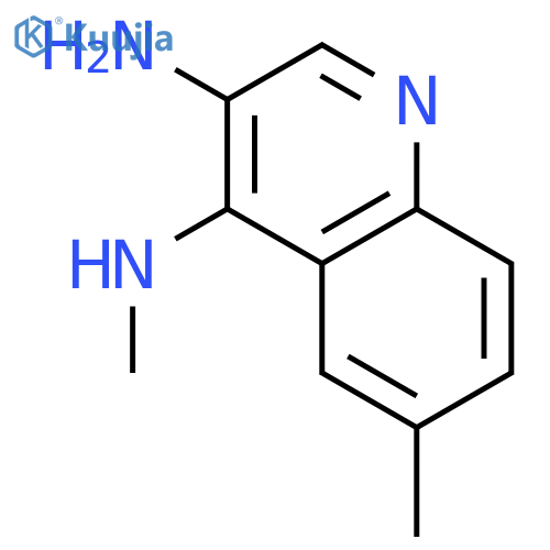 3,4-Quinolinediamine, N4,6-dimethyl- structure