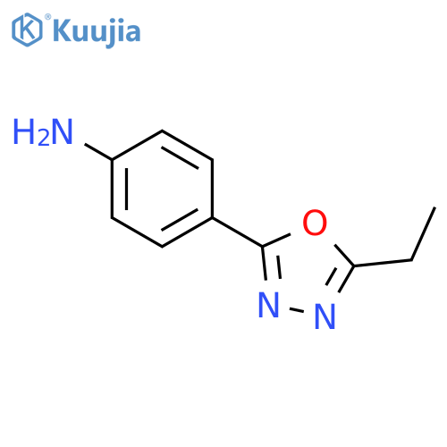 4-(5-ethyl-1,3,4-oxadiazol-2-yl)aniline structure
