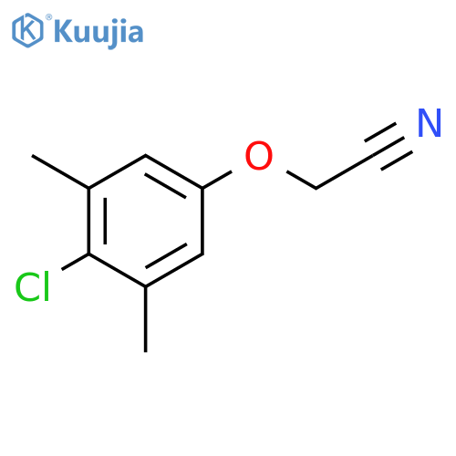 2-(4-chloro-3,5-dimethylphenoxy)acetonitrile structure