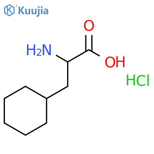 2-amino-3-cyclohexylpropanoic acid hydrochloride structure