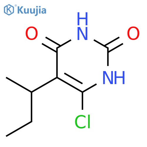 2,4(1H,3H)-Pyrimidinedione, 6-chloro-5-(1-methylpropyl)- structure