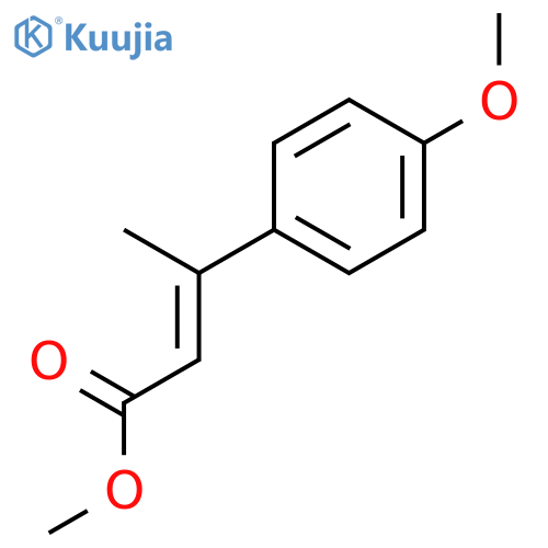 methyl (2E)-3-(4-methoxyphenyl)but-2-enoate structure