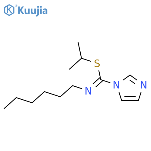 1H-Imidazole-1-carboximidothioic acid, N-hexyl-, 1-methylethyl ester structure