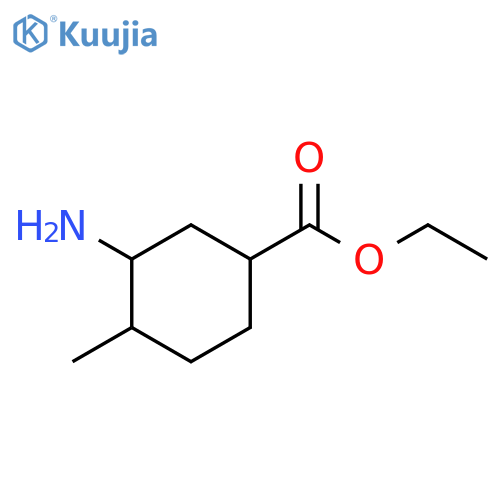 Cyclohexanecarboxylic acid, 3-amino-4-methyl-, ethyl ester structure