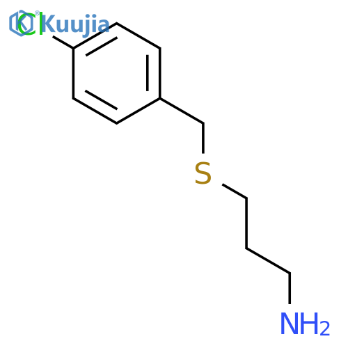 3-(4-chlorobenzyl)thio-1-propanamine structure