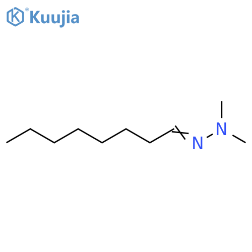 Octanal, dimethylhydrazone structure