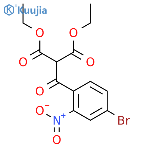 Propanedioic acid, (4-bromo-2-nitrobenzoyl)-, diethyl ester structure