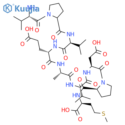Cholecystokinin Precursor (24-32) (rat) H-Val-Pro-Val-Glu-Ala-Val-Asp-Pro-Met-OH structure