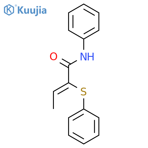 2-Butenamide, N-phenyl-2-(phenylthio)-, (Z)- structure