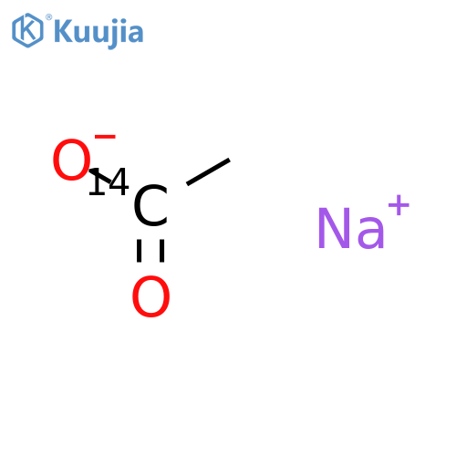 Acetic-1-14C acid,sodium salt (8CI,9CI) structure