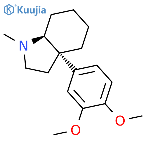 1H-Indole, 3a-(3,4-dimethoxyphenyl)octahydro-1-methyl-, cis- structure