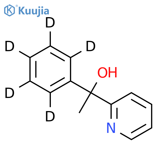 1-Phenyl-1-(2-pyridyl)ethanol-d5 structure