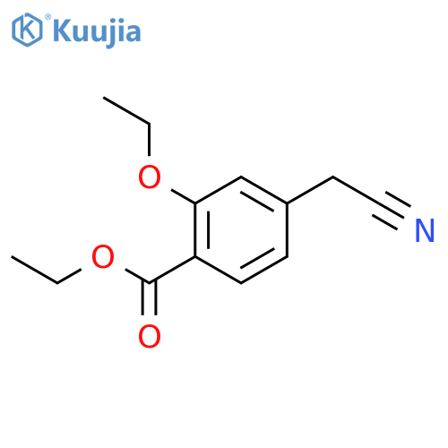 ethyl 4-cyanomethyl-2-ethoxy-benzoate structure