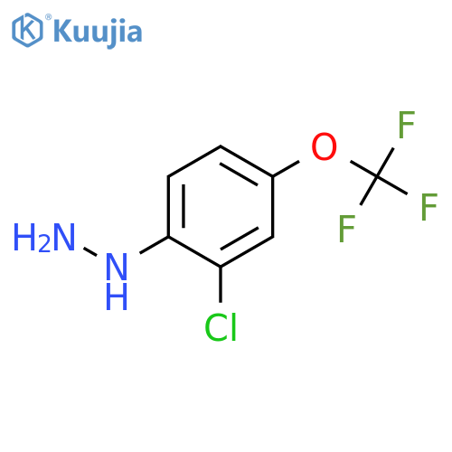 Hydrazine, [2-chloro-4-(trifluoromethoxy)phenyl]- structure