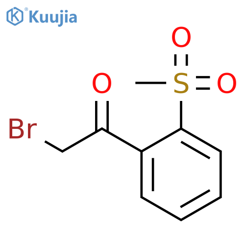 2-bromo-1-(2-methanesulfonylphenyl)ethan-1-one structure