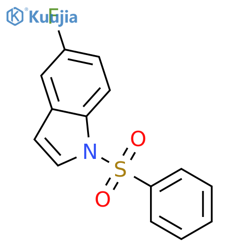 5-Fluoro-1-(phenylsulfonyl)-1H-indole structure