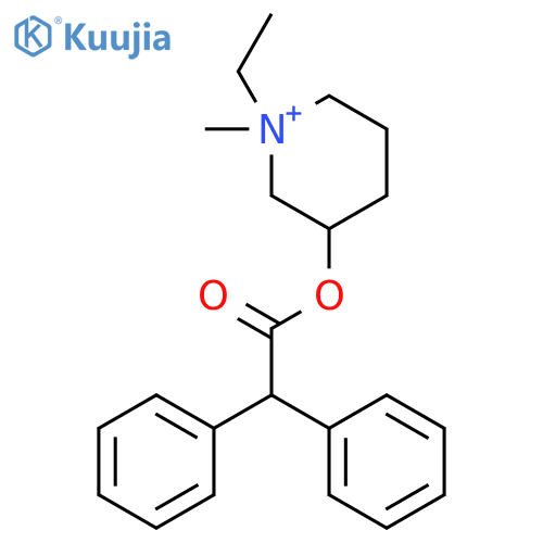 Piperidinium, 3-[(diphenylacetyl)oxy]-1-ethyl-1-methyl- structure