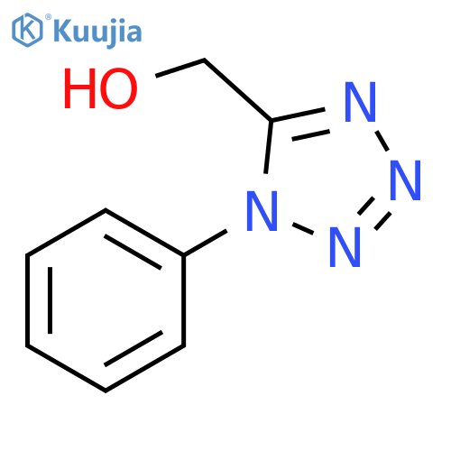 (1-phenyl-1H-1,2,3,4-tetrazol-5-yl)methanol structure