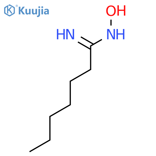 N-hydroxyheptanimidamide structure