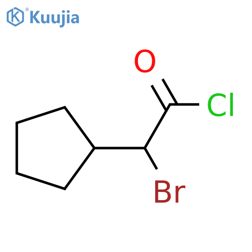 2-Bromo-2-cyclopentylacetyl chloride structure