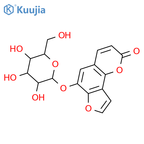 6-Hydroxy-2H-furo[2,3-h]-1-benzopyran-2-one; O-β-D-Glucopyranoside structure