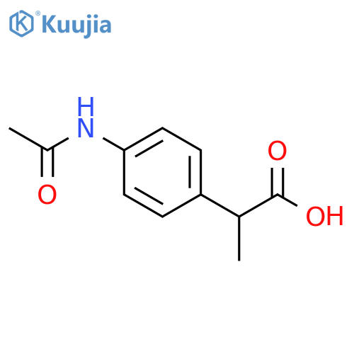 2-(4-acetamidophenyl)propanoic acid structure