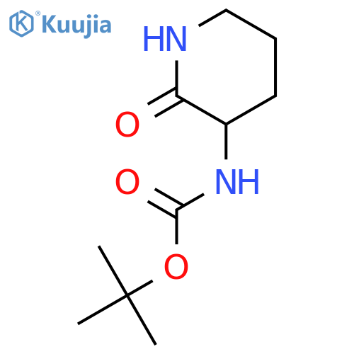 tert-butyl N-(2-oxopiperidin-3-yl)carbamate structure