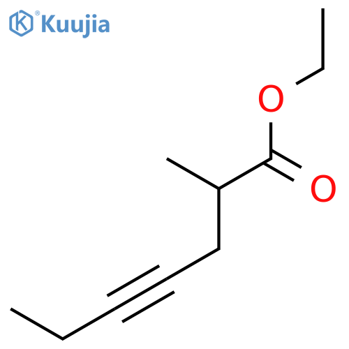 4-Heptynoic acid, 2-methyl-, ethyl ester structure