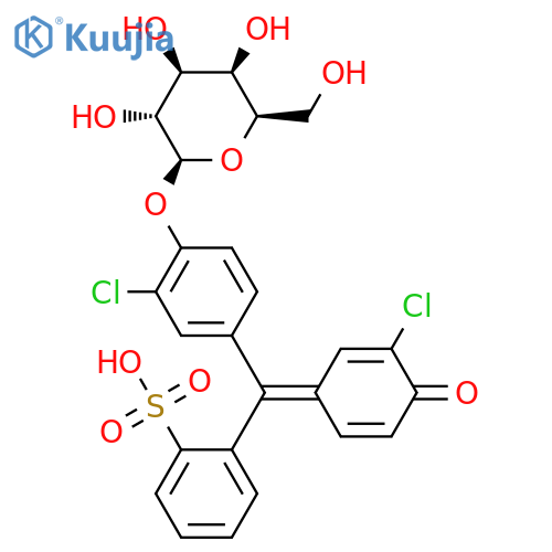 Chlorophenol red-β-D-galactopyranoside structure