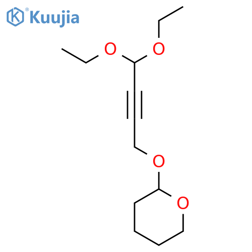 2-(4,4-Diethoxy-2-butyn-1-yl)oxytetrahydropyran structure
