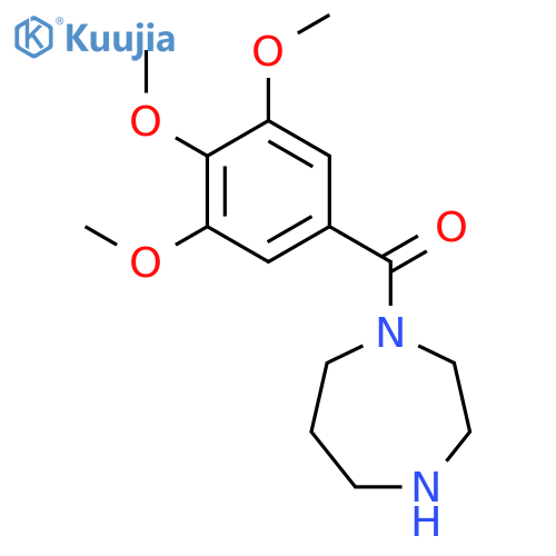 1H-1,4-Diazepine, hexahydro-1-(3,4,5-trimethoxybenzoyl)- structure