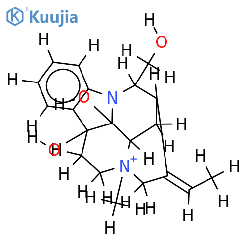 (16R,19E(?))-2,7,17-Trihydroxy-4-methyl-2alpha,7alpha-dihydro-1,16-cyclo-coryn-19-enium; Chlorid structure