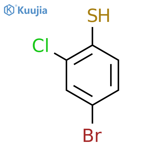 4-bromo-2-chlorobenzene-1-thiol structure