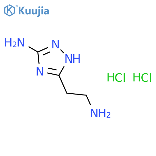 3-(2-aminoethyl)-1H-1,2,4-triazol-5-amine dihydrochloride structure