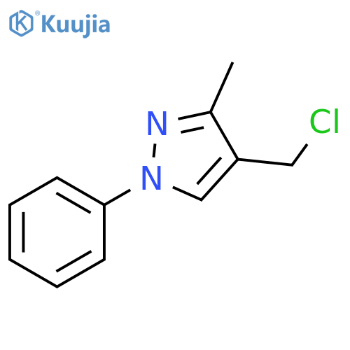 4-(Chloromethyl)-3-methyl-1-phenyl-1h-pyrazole structure