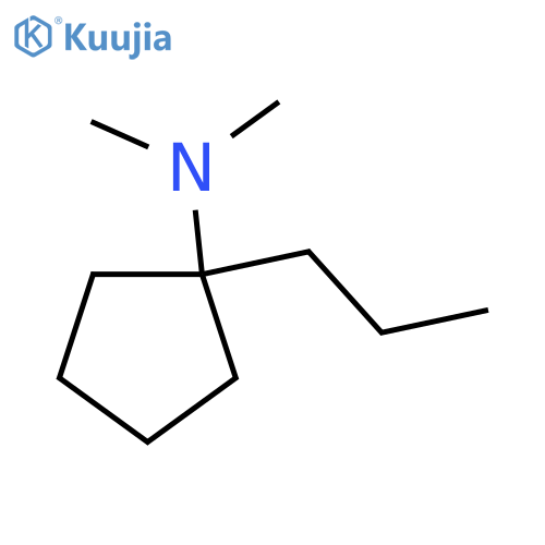 Cyclopentanamine,N,N-dimethyl-1-propyl- structure