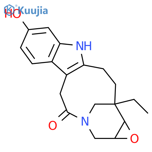4H-3,13-Methanooxireno[9,10]azacycloundecino[5,4-b]indol-4-one, 13-ethyl-1a,2,5,10,11,12,13,13a-octahydro-8-hydroxy- (9CI) structure