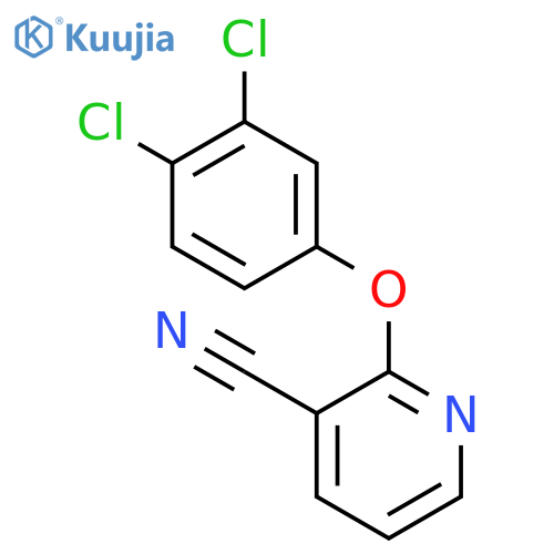 2-(3,4-dichlorophenoxy)pyridine-3-carbonitrile structure