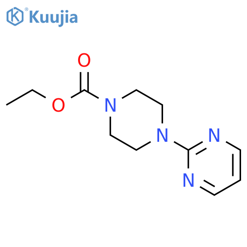 4-(2-pyrimidinyl)-1-Piperazinecarboxylic acid ethyl ester structure
