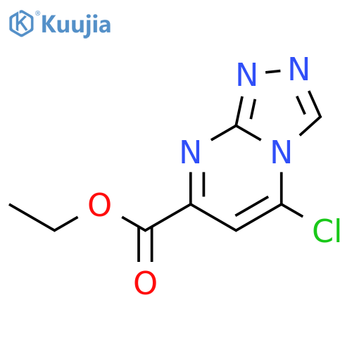 Ethyl 5-chloro-1,2,4triazolo4,3-apyrimidine-7-carboxylat structure