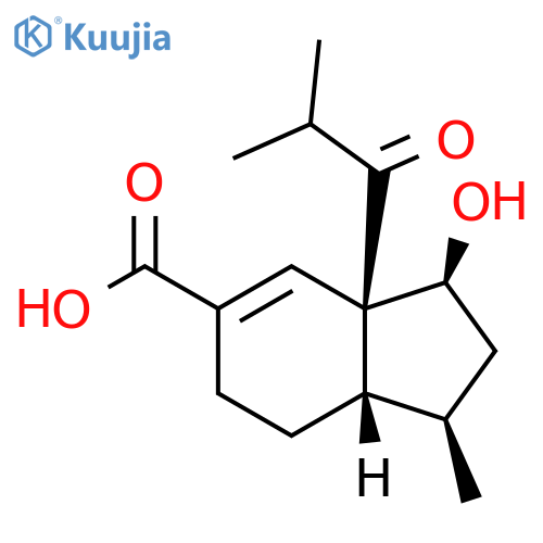 1H-Indene-5-carboxylic acid, 2,3,3a,6,7,7a-hexahydro-3-hydroxy-1-methyl-3a-(2-methyl-1-oxopropyl)-, (1R,3S,3aS,7aS)- structure