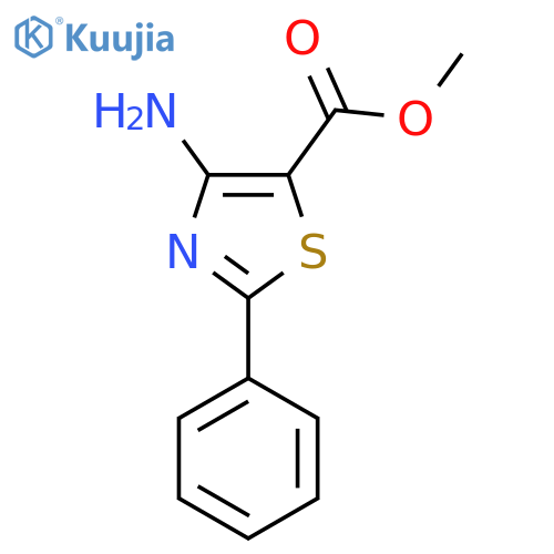 Methyl 4-amino-2-phenylthiazole-5-carboxylate structure