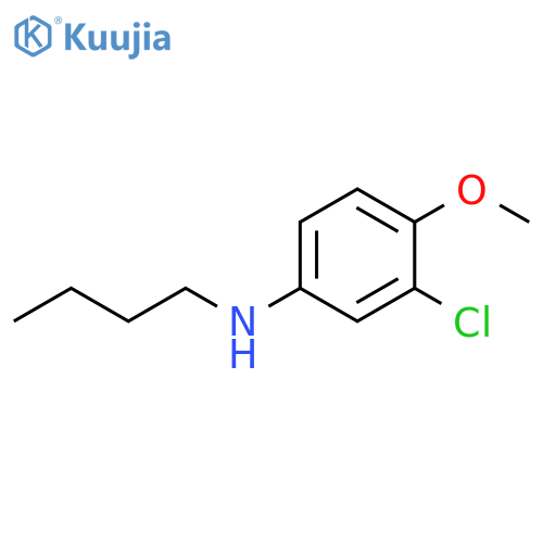 N-butyl-3-chloro-4-methoxyaniline structure