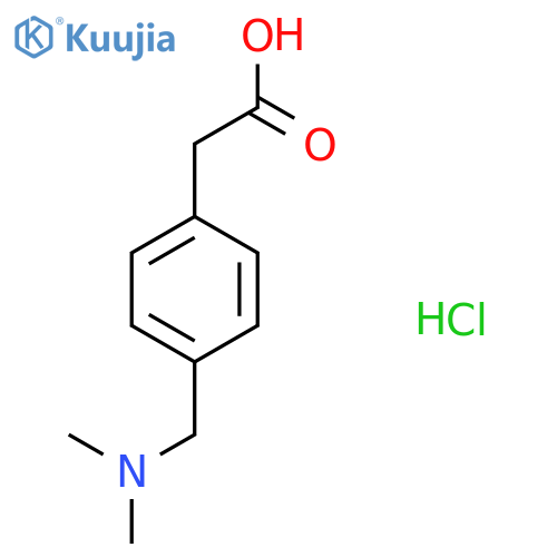 4-(Dimethylaminomethyl)phenylacetic acid hydrochloride structure