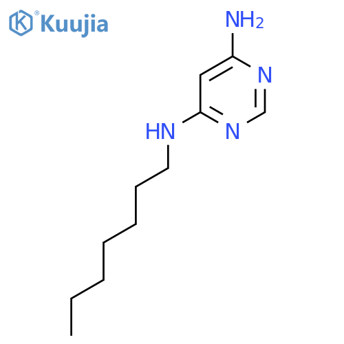 N4-Heptylpyrimidine-4,6-diamine structure